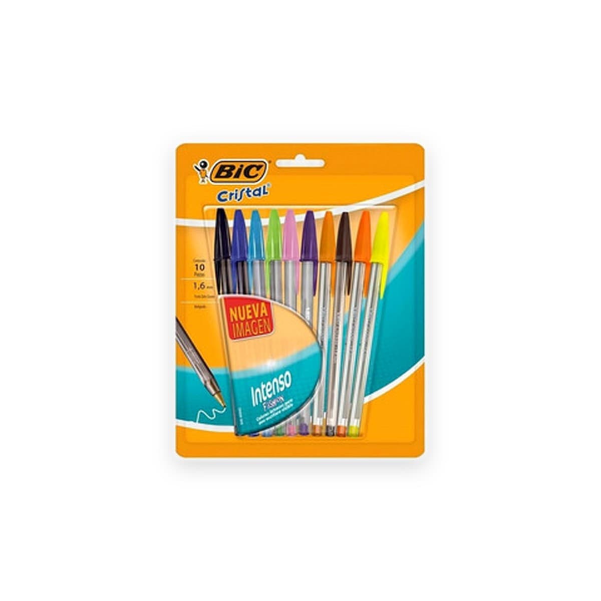 Blíster Bolígrafo Bic Intenso, Punto Extra Grueso 1.6 mm, 10 unidades