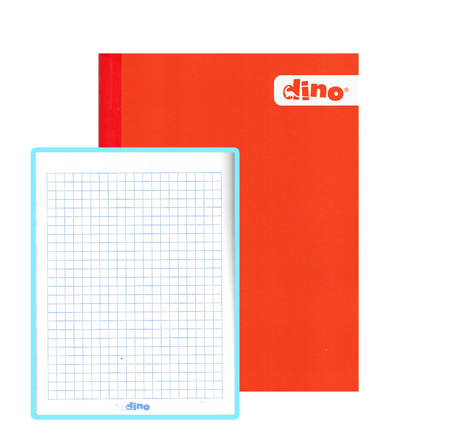 Cuaderno Cosido Dino 100H, Cuadros