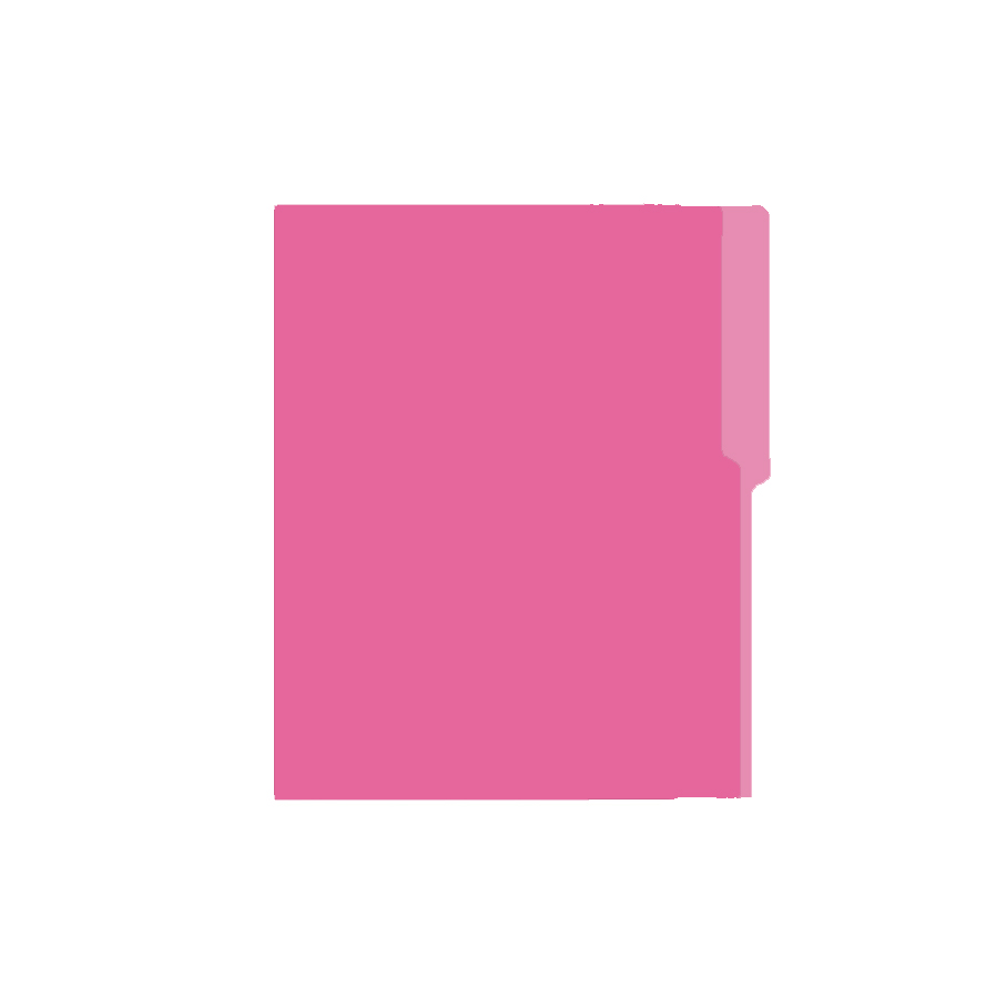 Folder Carta Bold Office, 100 unidades, Fucsia