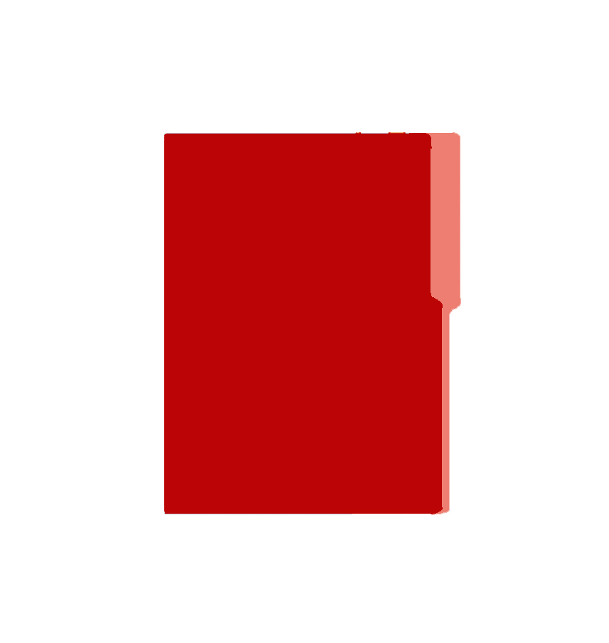 Folder Carta Bold Office, 100 unidades, Rojo