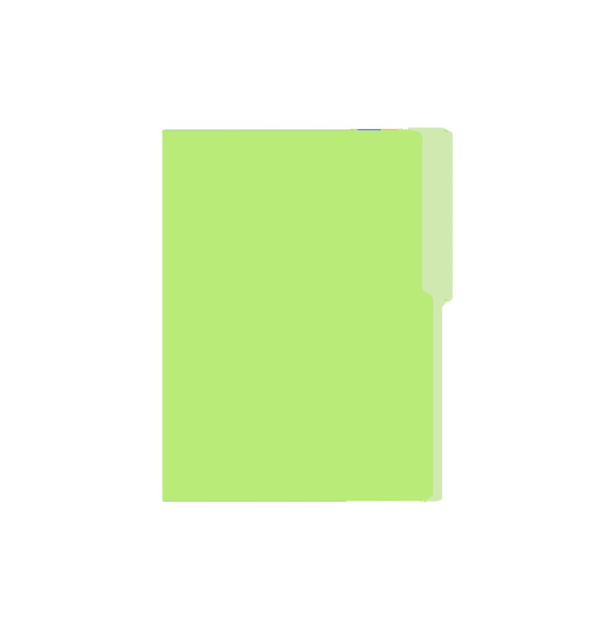 Folder Carta Bold Office, 25 unidades, Verde Claro