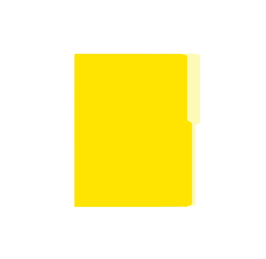 Folder Carta Bold Office, 100 unidades, Amarillo