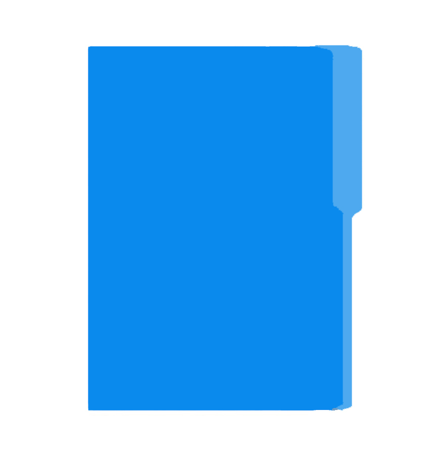 Folder Oficio Bold Office, 25 unidades, Azul Claro