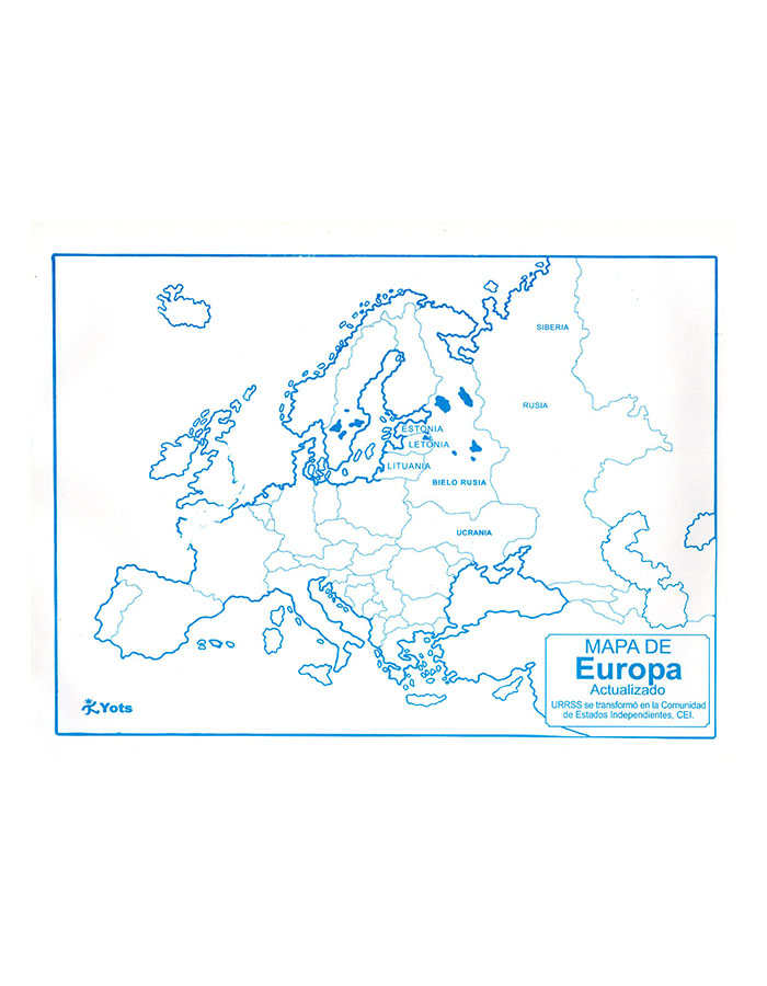 Mapa de Europa, Yots