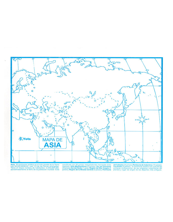 Mapa de Asia, Yots