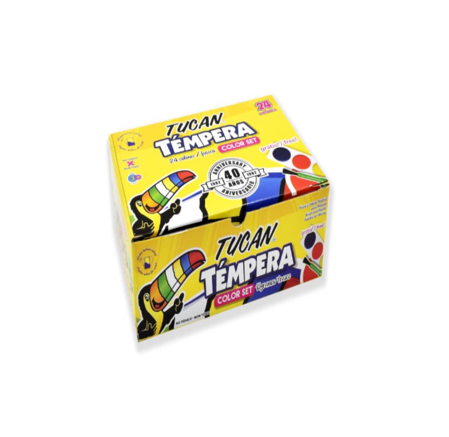 Tempera Clásica 24 colores, Tucán