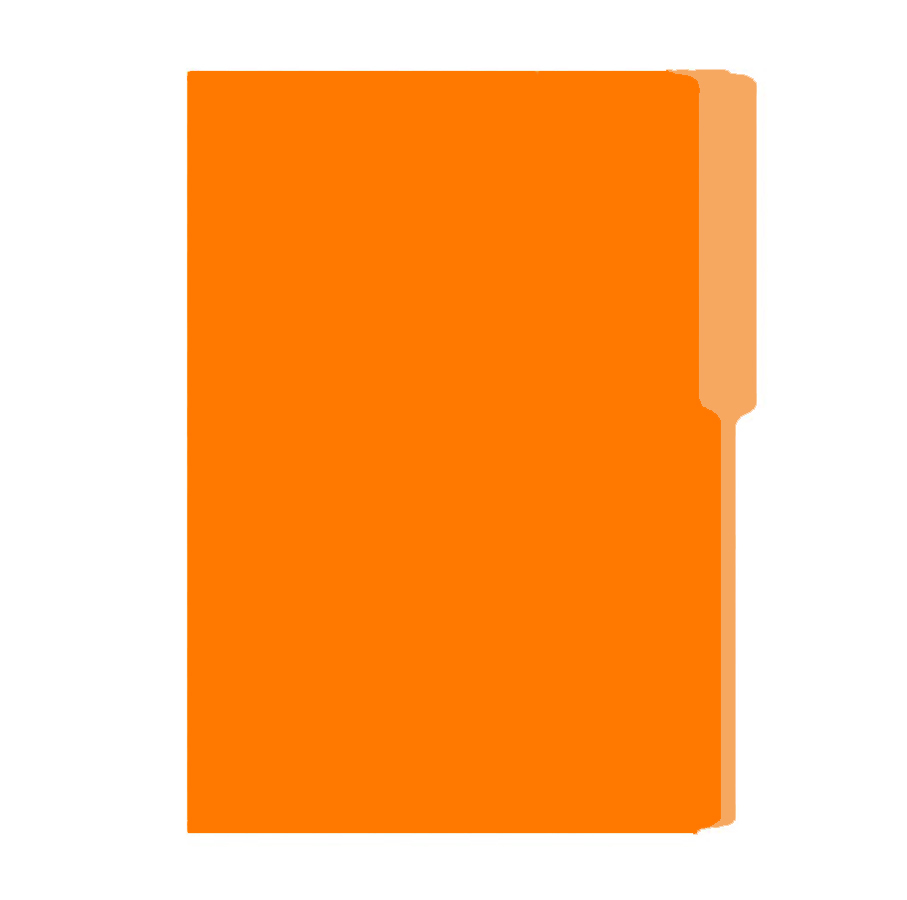 Folder Oficio Bold Office, 100 unidades, Anaranjado
