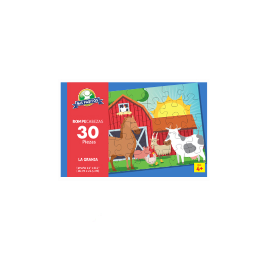 Rompecabezas de 30 piezas, La Granja, Mis Pasitos