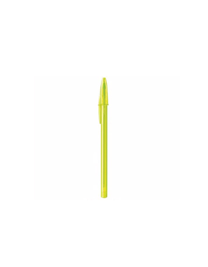 Bolígrafo Bic Fashion, Punto Grueso 1.2 mm, Verde Lima, 12 unidades