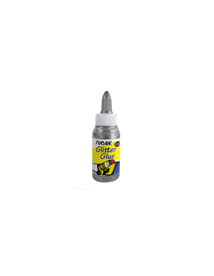 Goma con Diamantina Tucán de 60 ml, Plateado