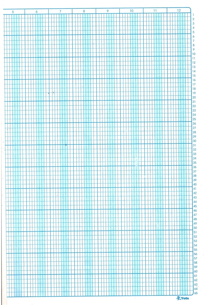 Block Tabular 12 columnas para Contabilidad, Yots, 50 hojas