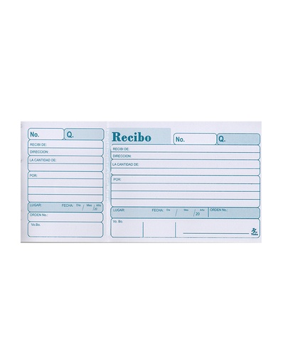 Recibos Yots, 50 hojas