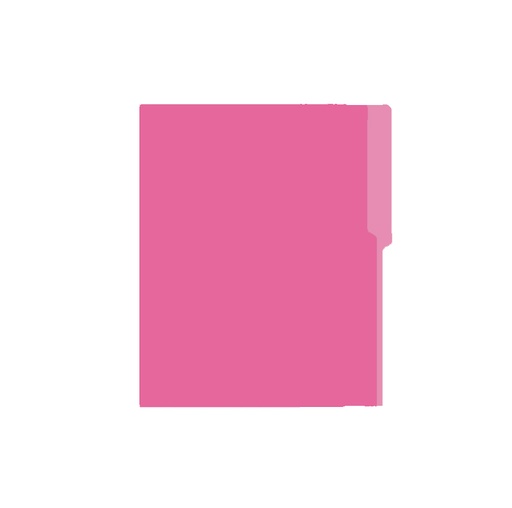 Folder Carta Bold Office, 100 unidades, Fucsia