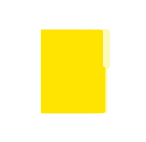 Folder Carta Bold Office, 100 unidades, Amarillo