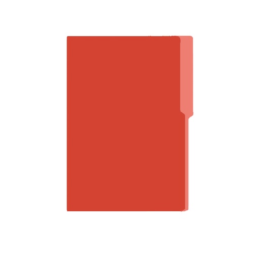 Folder Oficio Bold Office, 100 unidades, Rojo