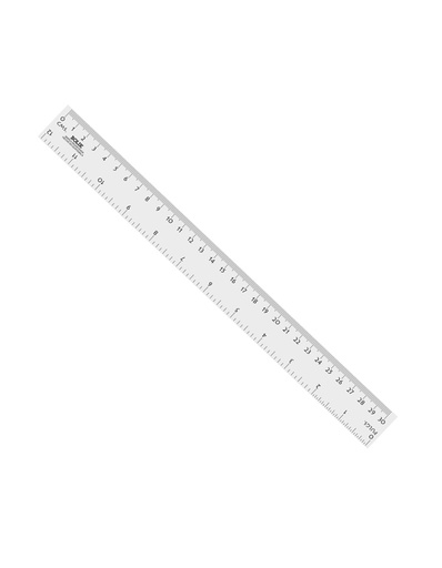 Regla Plástica Transparente Bolik, 30 cm