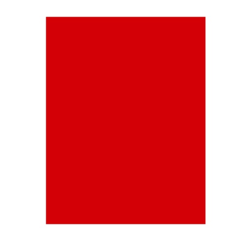 Fieltro Tucán, 25 hojas, Rojo