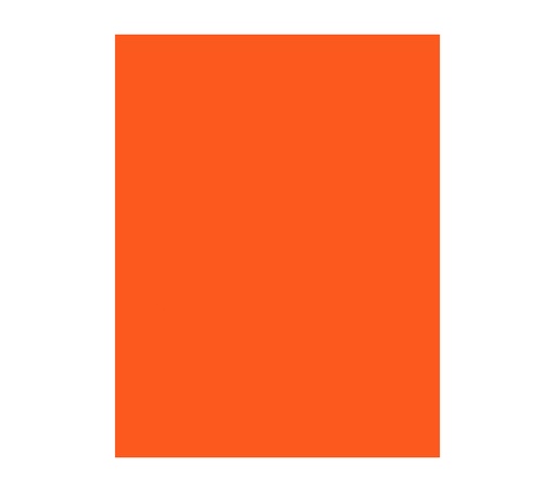 Fieltro Tucán, 25 hojas, Naranja