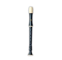 Flauta Dulce Marca Ángel ASRG-210, Negra y Beige