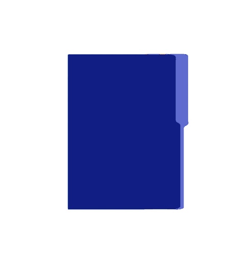 Folder Carta Bold Office, 25 unidades, Azul Marino