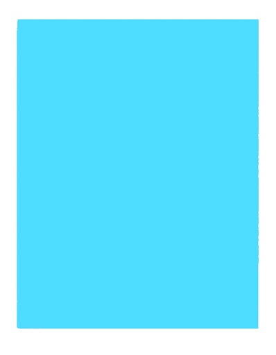 Ciento de Papel Bond Yots, 80 gramos, Turquesa