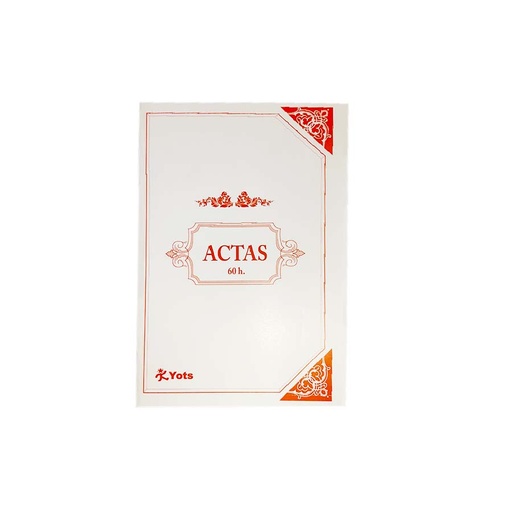 Libro de Actas Yots, 60 hojas