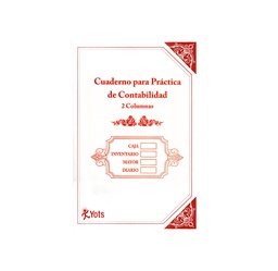 Cuaderno Contabilidad Yots, Pasta SUAVE, 2 columnas, 40H