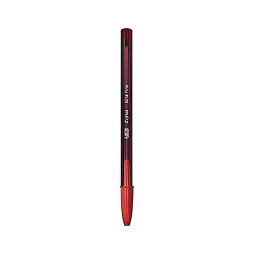 Bolígrafo Bic, Punto Ultra Fino 0.7 mm, Rojo, 12 unidades