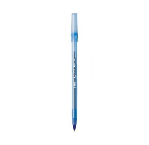 Bolígrafo Bic, Round Stic, Azul, 12 unidades