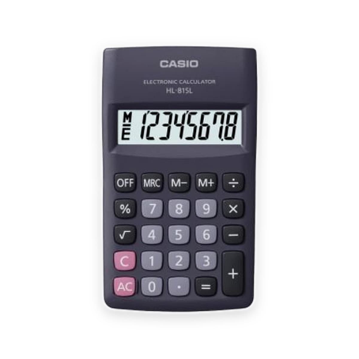 Calculadora Portatil Casio, HL-815, Negro y Colores