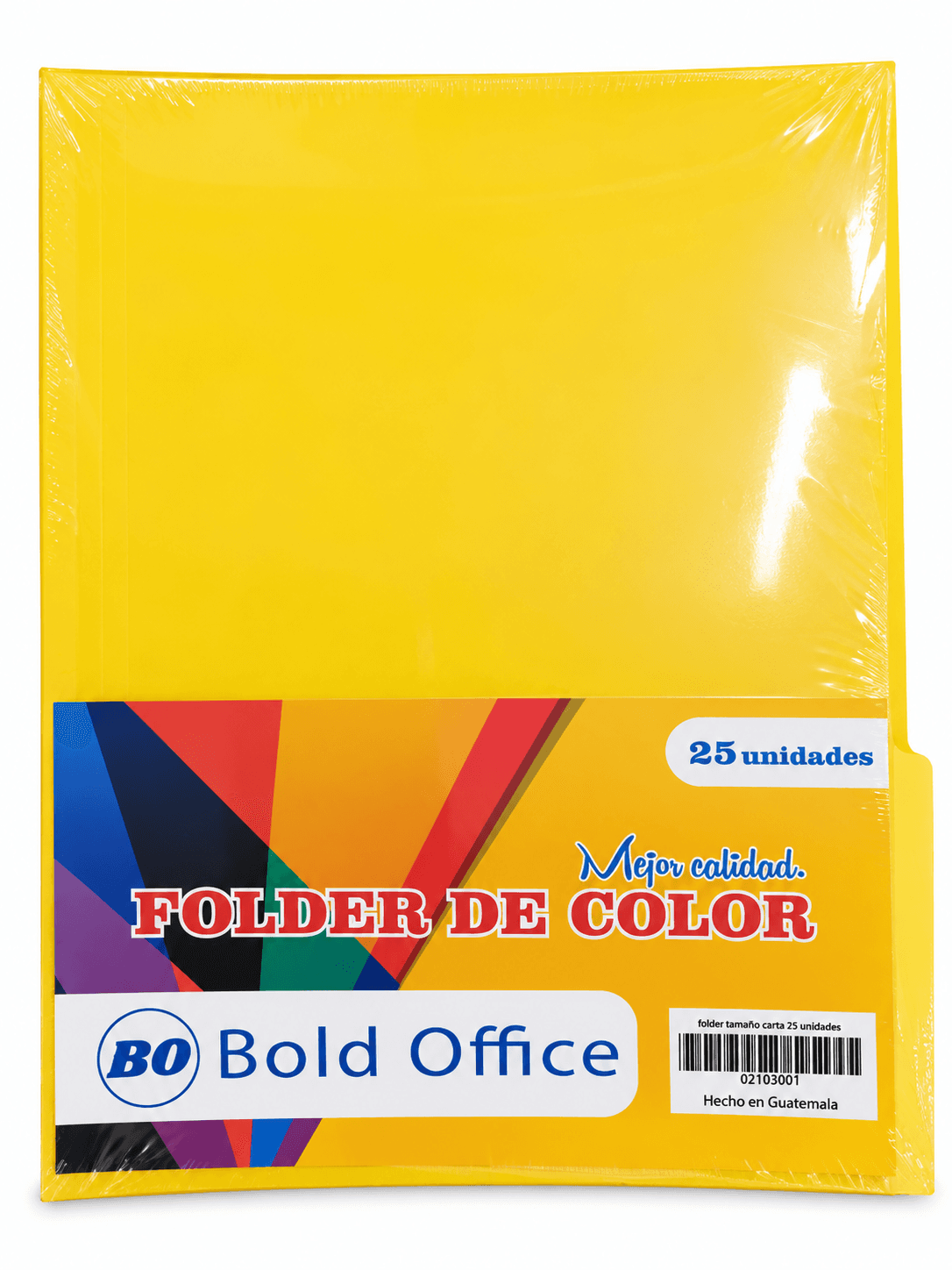 Folder Carta Bold Office, 25 unidades