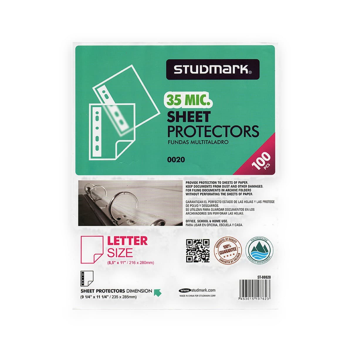 Fundas Protectoras Studmark, 35 Micrones