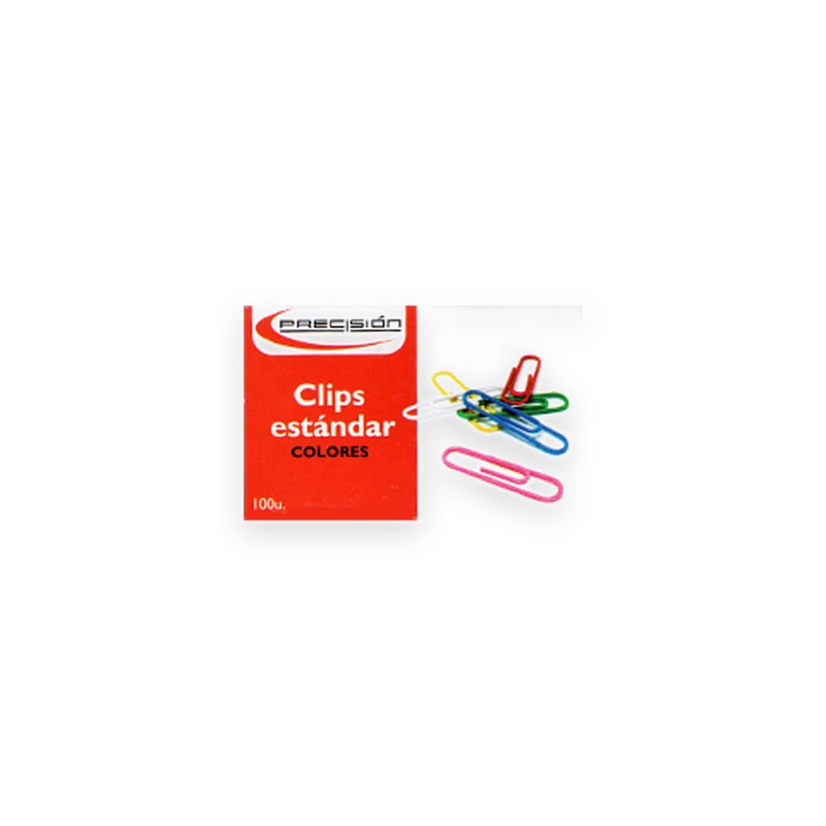 Clips de Colores, 100 unidades, Precisión
