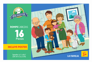 Rompecabezas de 16 piezas, Mis Pasitos, vista 3