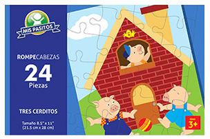 Rompecabezas de 24 piezas, Mis Pasitos