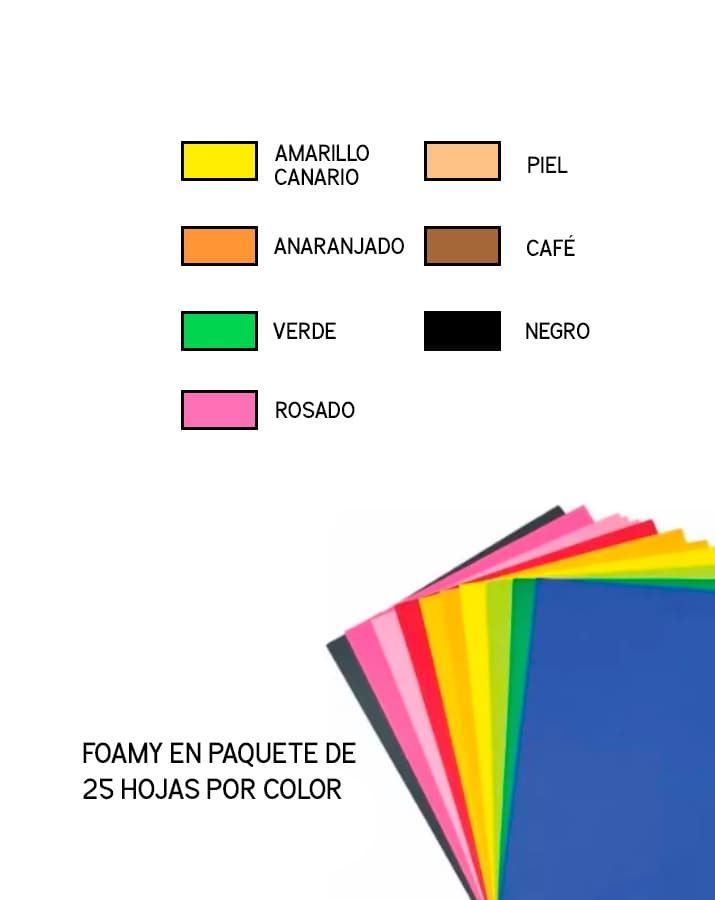 Foamy Liso, 25 hojas, Morado