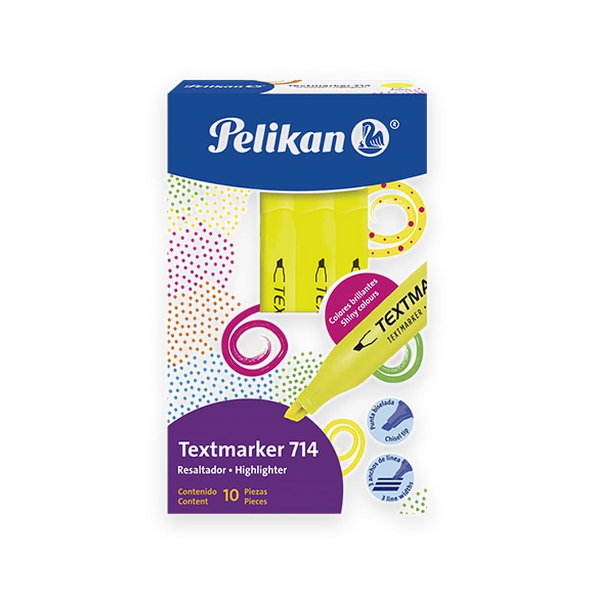 Resaltador Pelikan #714, 10 unidades