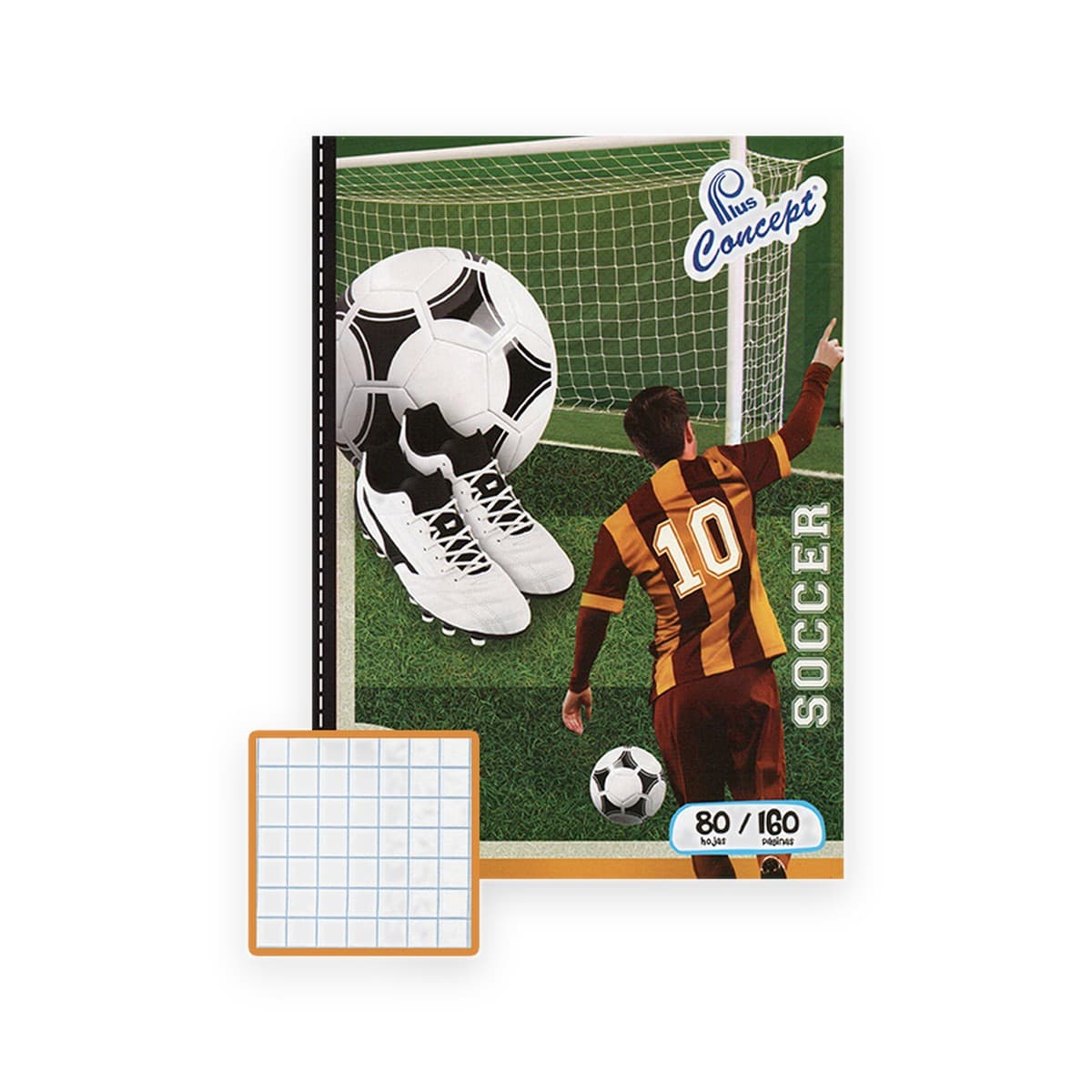 Cuaderno Engrapado Concept, 80 hojas