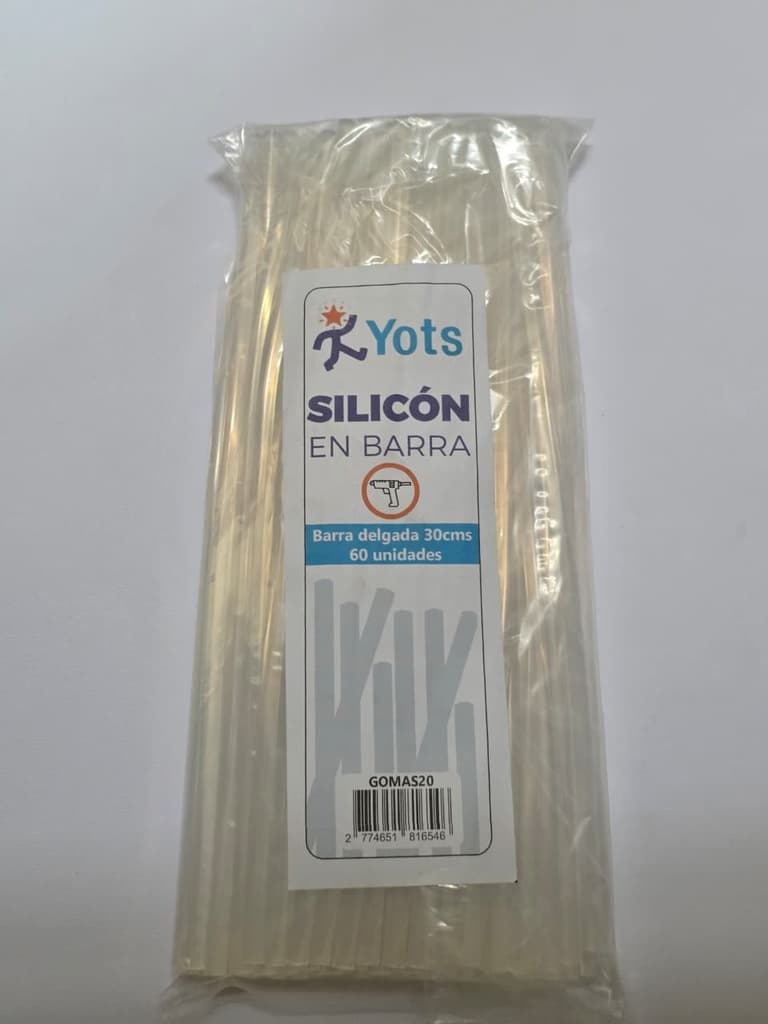 Silicón en barra Delgada Yots 60 unidades