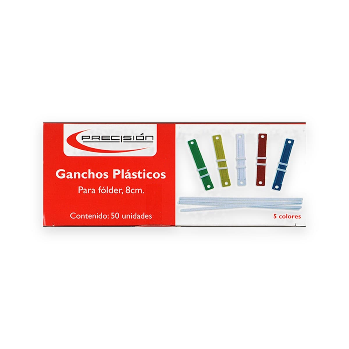 Gancho para folder Plástico, Precisión, 50 unidades