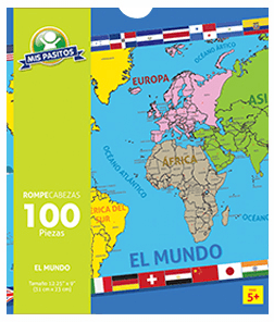 Rompecabezas Mis Pasitos, El Mundo (100 Piezas)