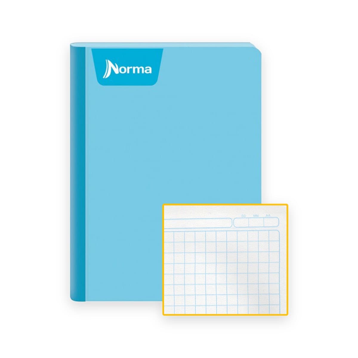 Cuaderno Cosido Colores Sólidos Norma, 100 hojas