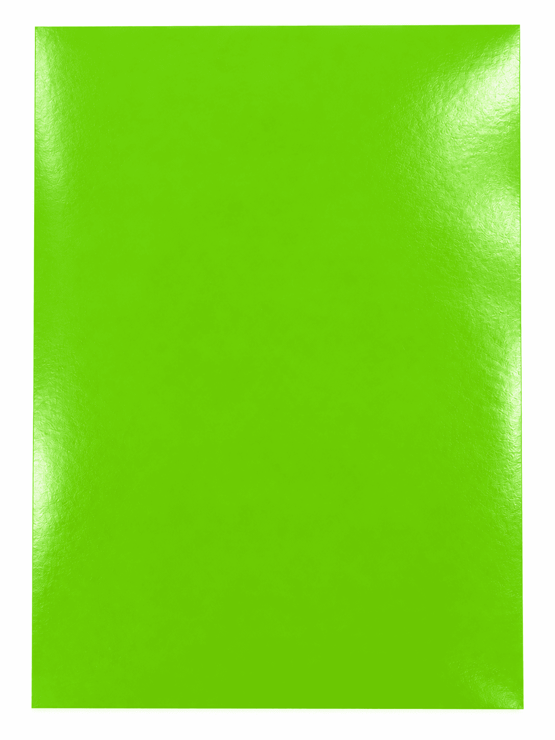 Ciento Papel Lustre Verde Limón 18x25 pulgadas