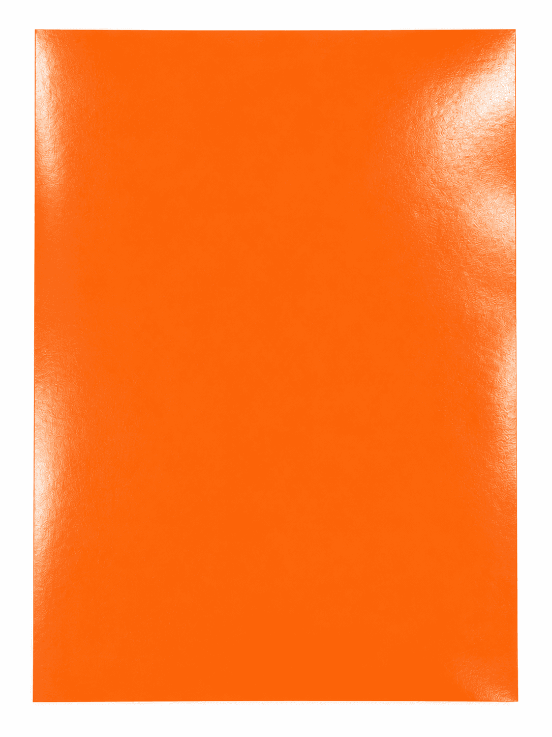 Ciento Papel Lustre Anaranjado 18x25 pulgadas