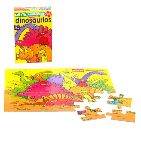 Rompecabezas Metta, Dinosaurios (24 Piezas)