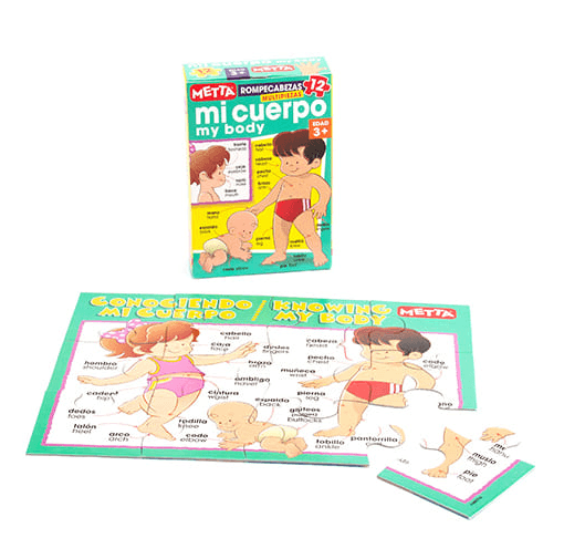 Rompecabezas Metta, Mi Cuerpo (12 Piezas)