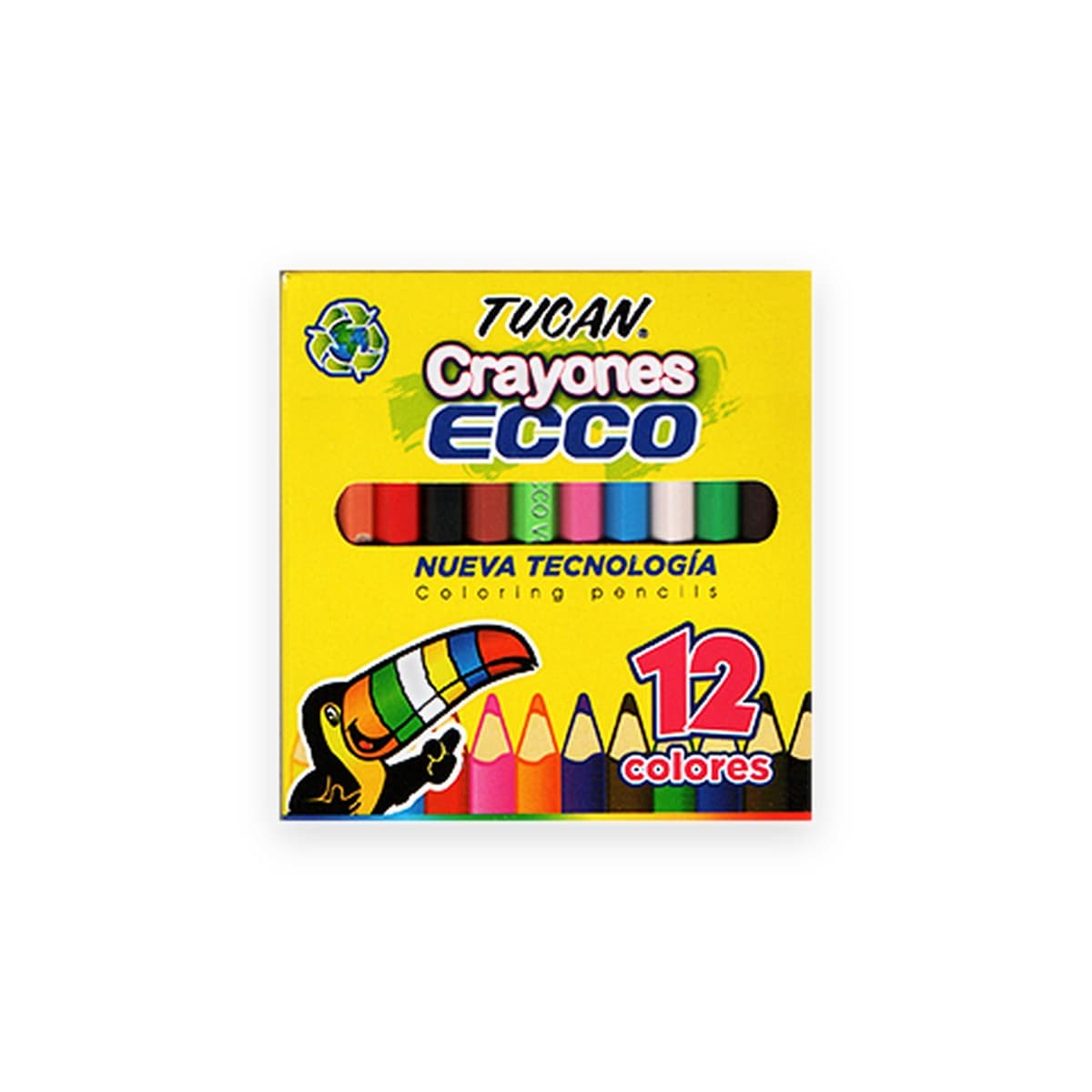 Crayón Ecco Tucán, 12 colores