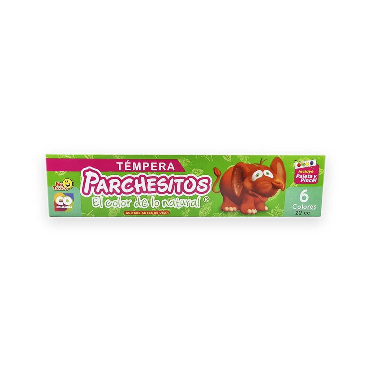 Tempera Parchesitos, 6 colores