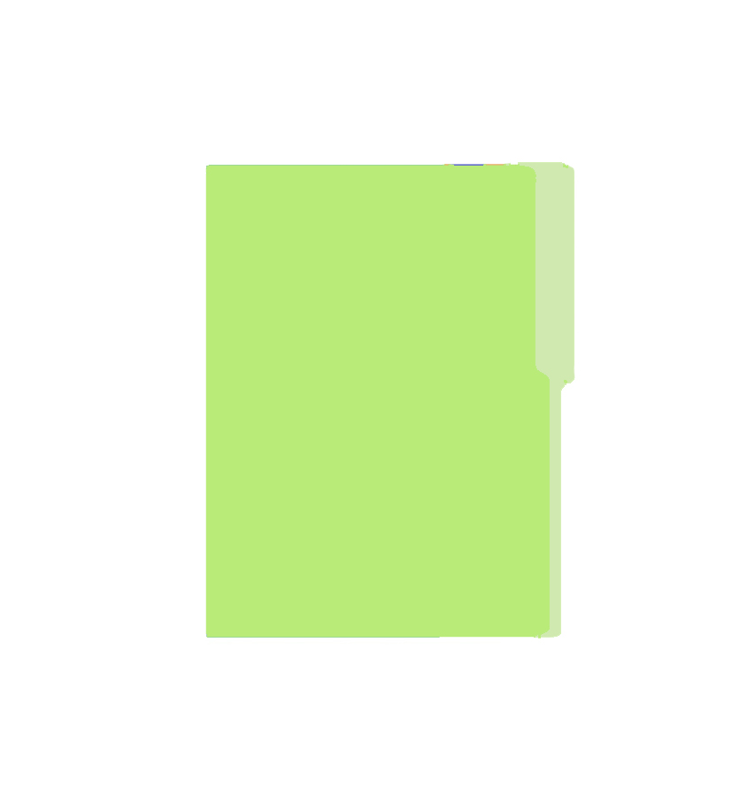 Folder Carta, 50 unidades, Verde Limón