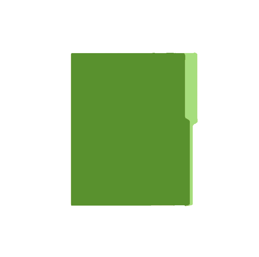 Folder Carta, 50 unidades, Verde
